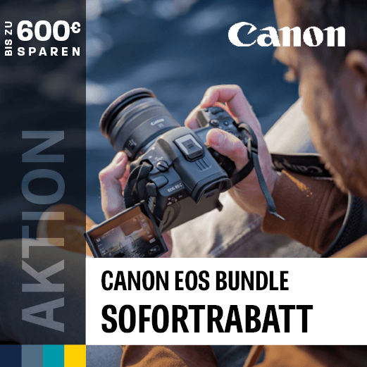 Beim Kauf einer EOS R5c oder EOS C70 mit dem Canon RF 24-105mm F2.8 L IS USM Z bis zu € 600,- Sofortrabatt erhalten. | 01.04. - 30.04.2024
